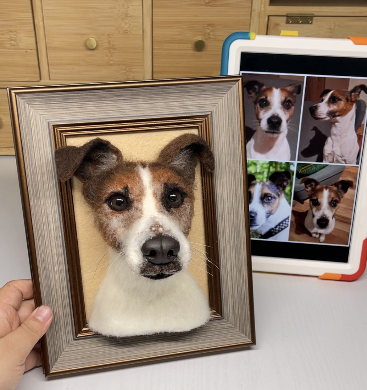 Crafting a Heartfelt Tribute: The Wool Portrait of Moritz