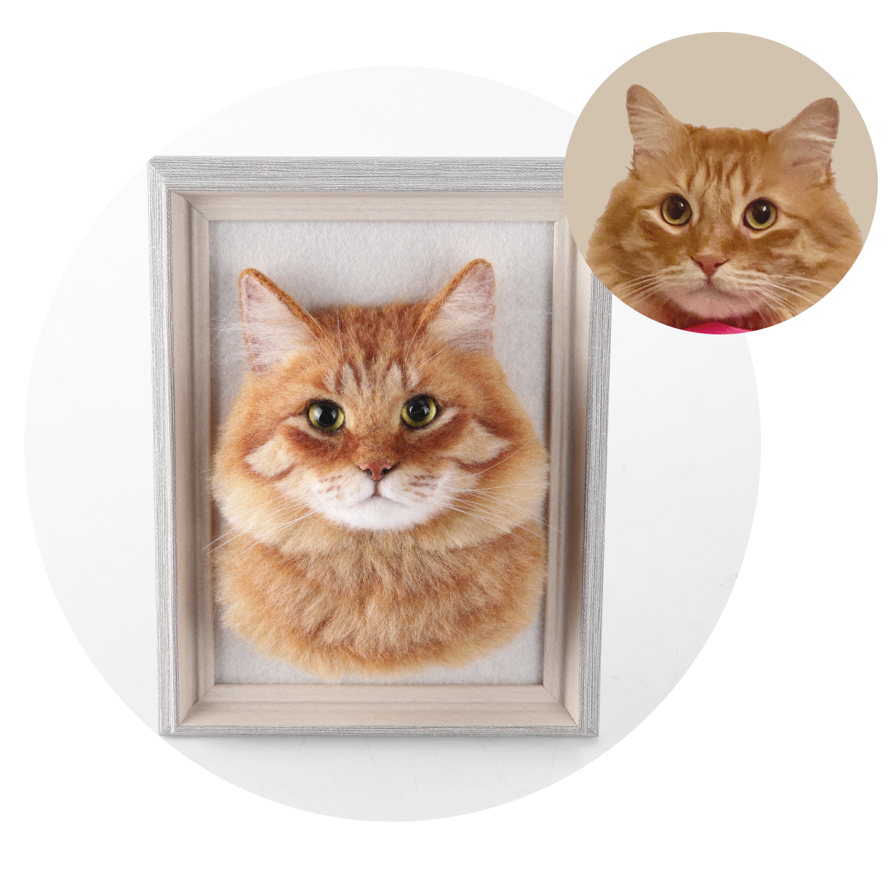 Framed Pet Portrait-Cat