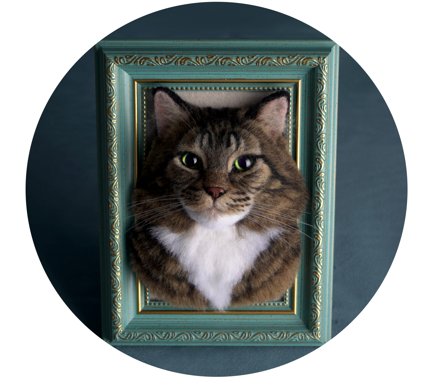 Framed Pet Portrait-Cat
