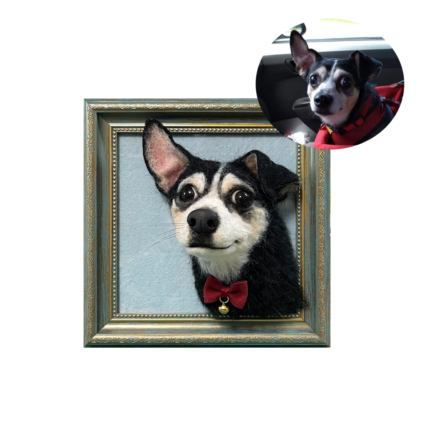 Framed Pet Portrait-Dog