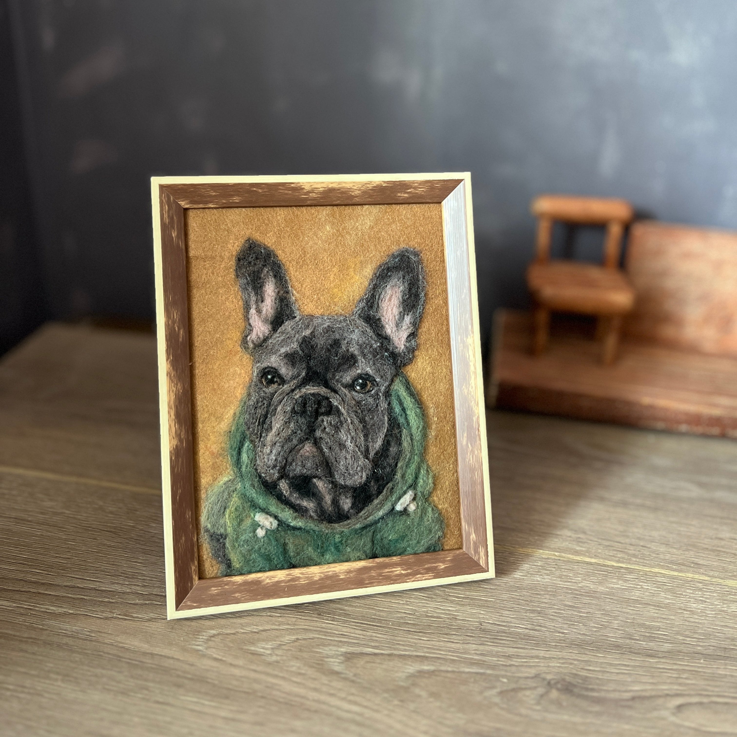 Wool-Painted Pet Portrait