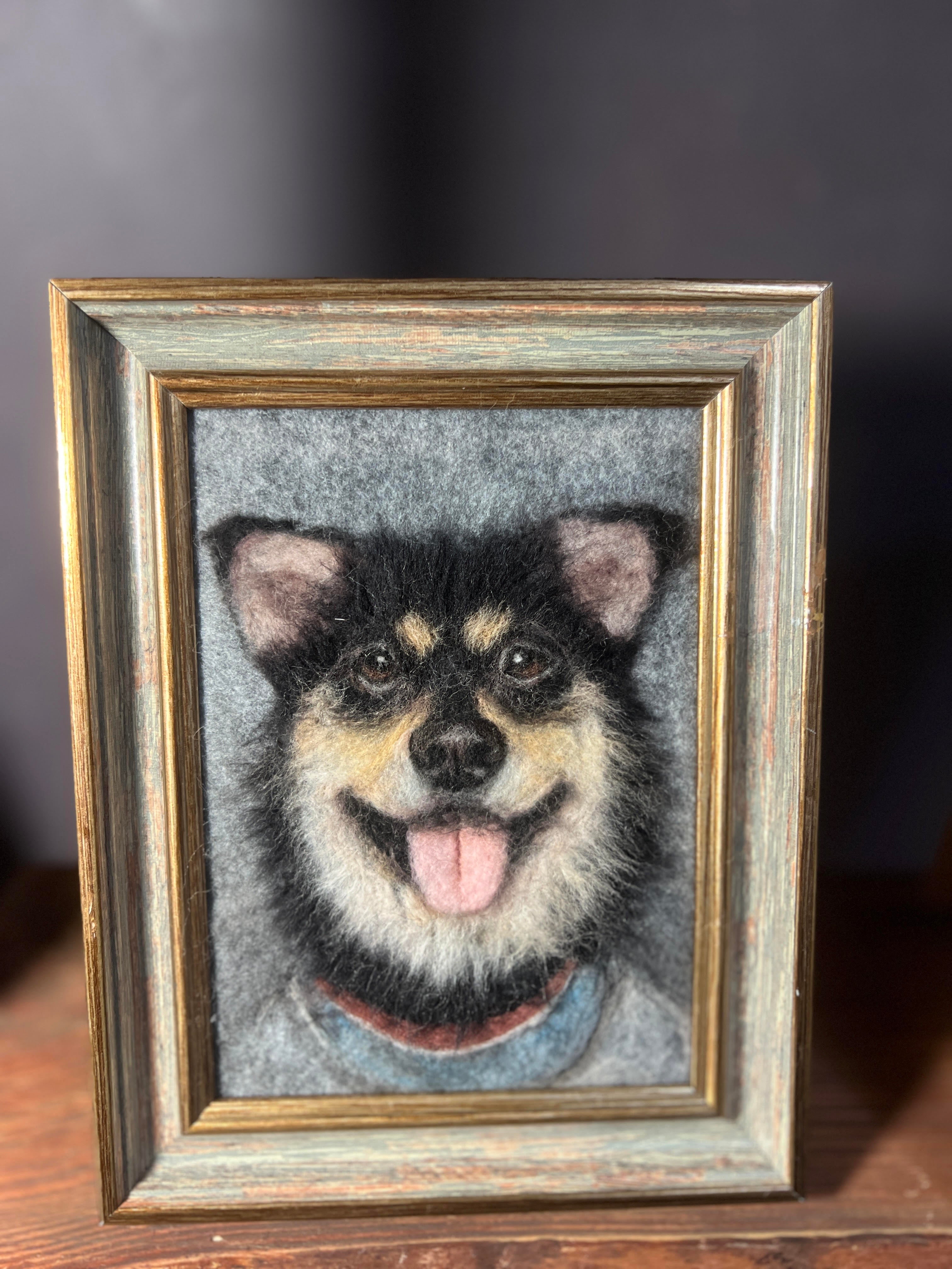 Mini Wool-Painted Pet Portrait